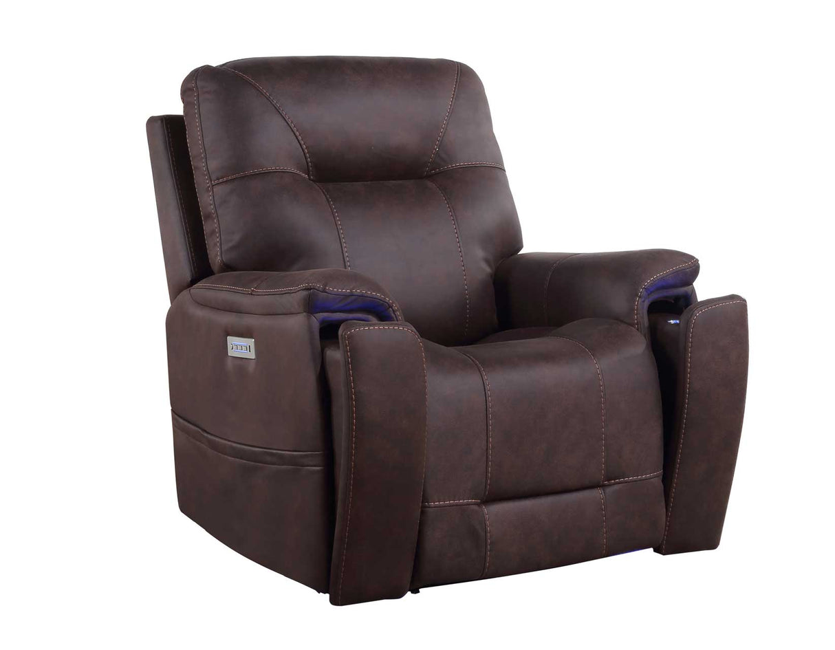Lexington Canyon Walnut Triple-Power Media Recliner from Steve Silver - Luna Furniture