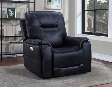 Lexington Ocean Blue Triple-Power Media Recliner from Steve Silver - Luna Furniture