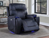 Lexington Ocean Blue Triple-Power Media Recliner from Steve Silver - Luna Furniture