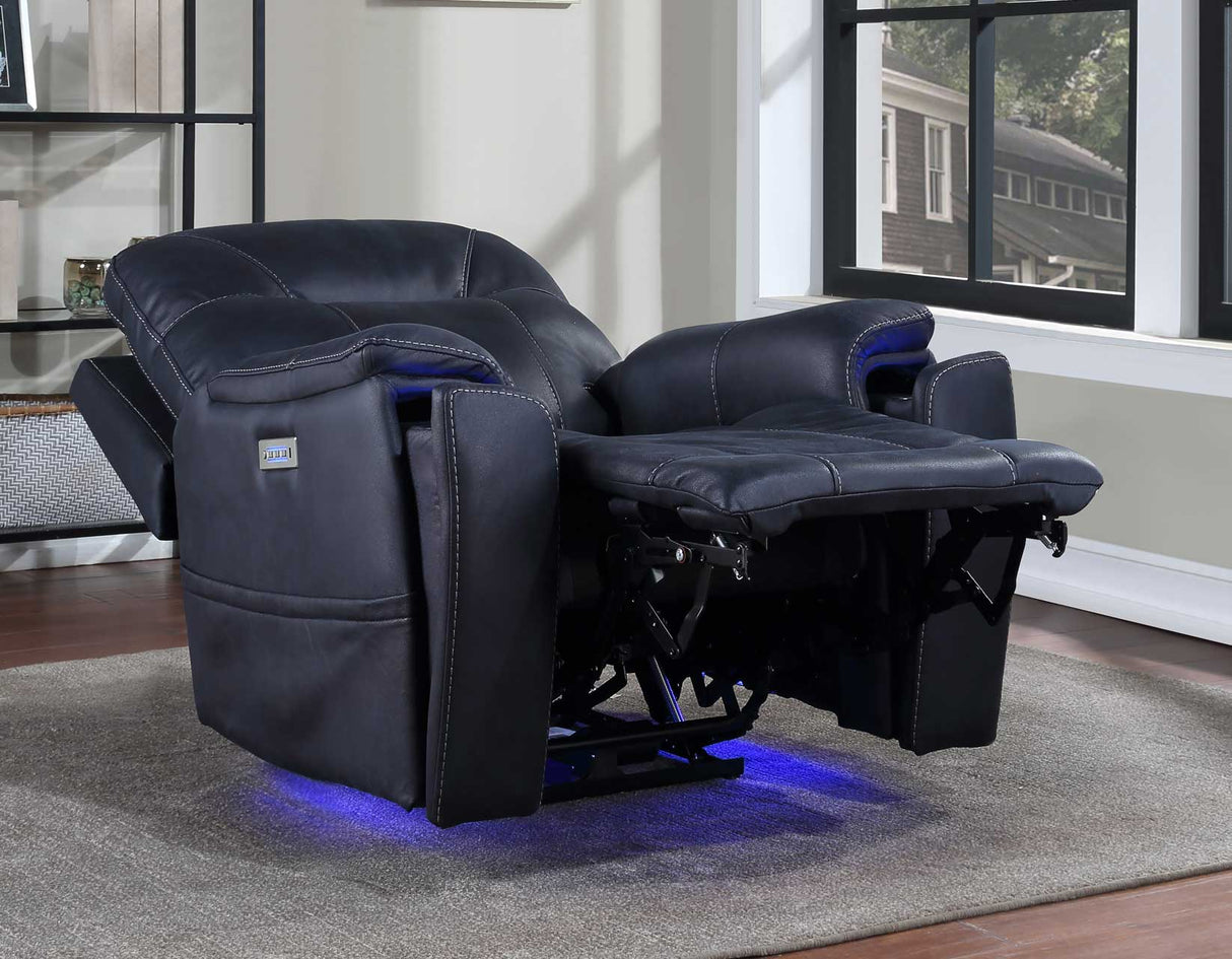 Lexington Ocean Blue Triple-Power Media Recliner from Steve Silver - Luna Furniture