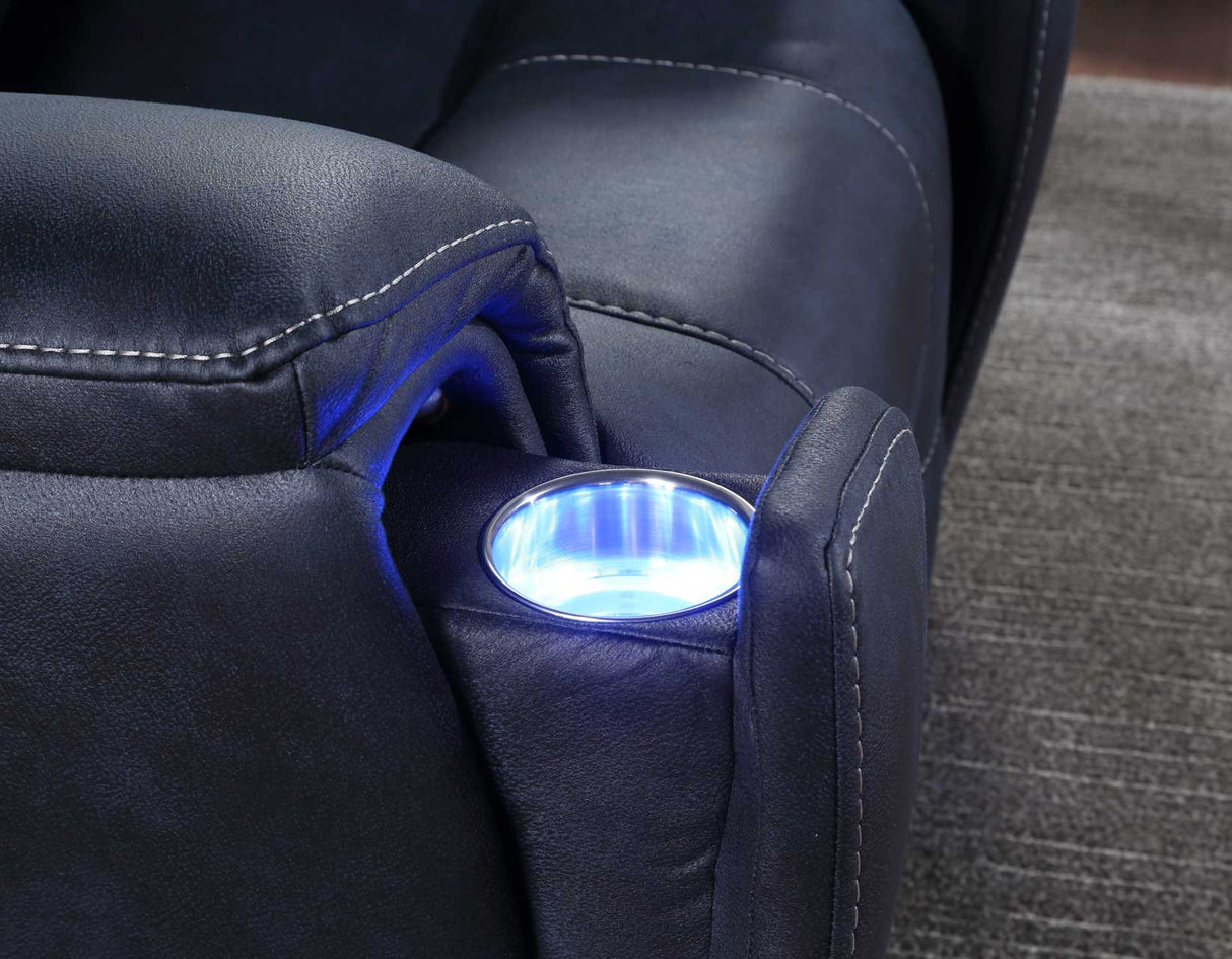 Lexington Ocean Blue Triple-Power Media Recliner from Steve Silver - Luna Furniture