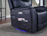 Lexington Ocean Blue Triple-Power Media Recliner from Steve Silver - Luna Furniture
