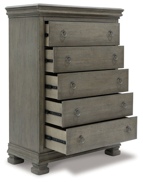 Lexorne Gray Sleigh Bedroom Set from Ashley - Luna Furniture
