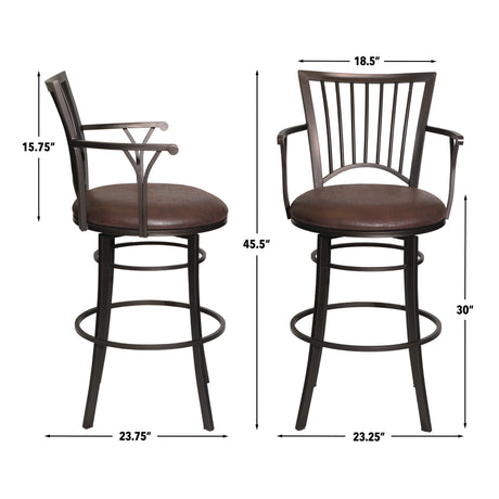 Bayview 30″ Bar Stool, Swivel from Steve Silver - Luna Furniture