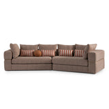 Amora Eggshell Walnut 2 Pc Sofa Bonfire Eggshell Walnut from Michael Amini - Luna Furniture