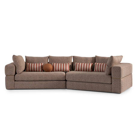 Amora Eggshell Walnut 2 Pc Sofa Bonfire Eggshell Walnut from Michael Amini - Luna Furniture