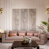 Amora Eggshell Walnut 2 Pc Sofa Bonfire Eggshell Walnut from Michael Amini - Luna Furniture