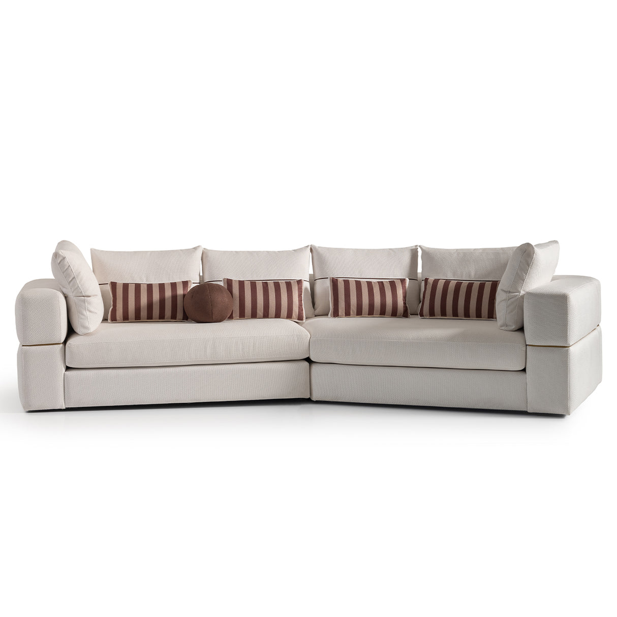 Amora Eggshell Walnut 2 Pc Sofa Oatmeal Eggshell Walnut from Michael Amini - Luna Furniture