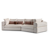 Amora Eggshell Walnut 2 Pc Sofa Oatmeal Eggshell Walnut from Michael Amini - Luna Furniture