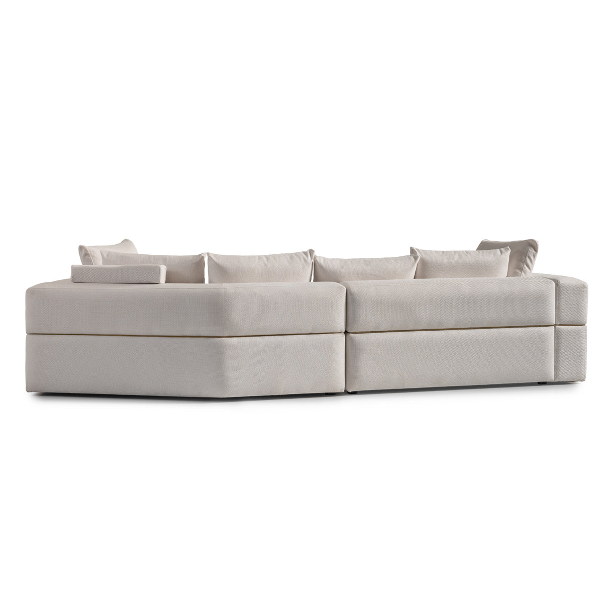 Amora Eggshell Walnut 2 Pc Sofa Oatmeal Eggshell Walnut from Michael Amini - Luna Furniture