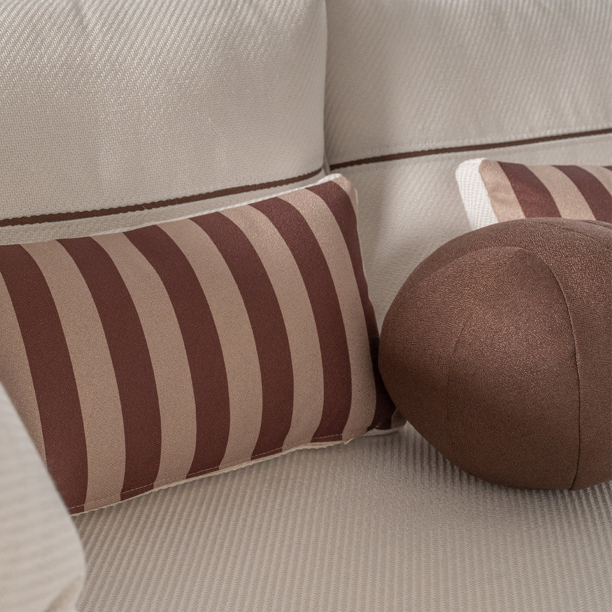 Amora Eggshell Walnut 2 Pc Sofa Oatmeal Eggshell Walnut from Michael Amini - Luna Furniture