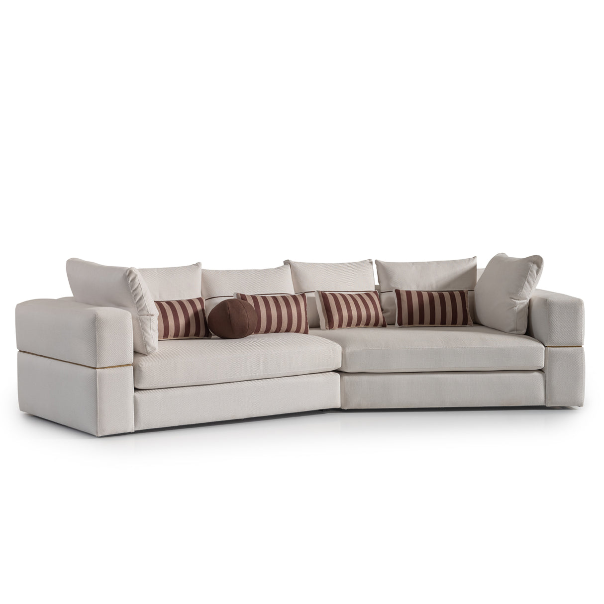 Amora Eggshell Walnut 2 Pc Sofa Oatmeal Eggshell Walnut from Michael Amini - Luna Furniture