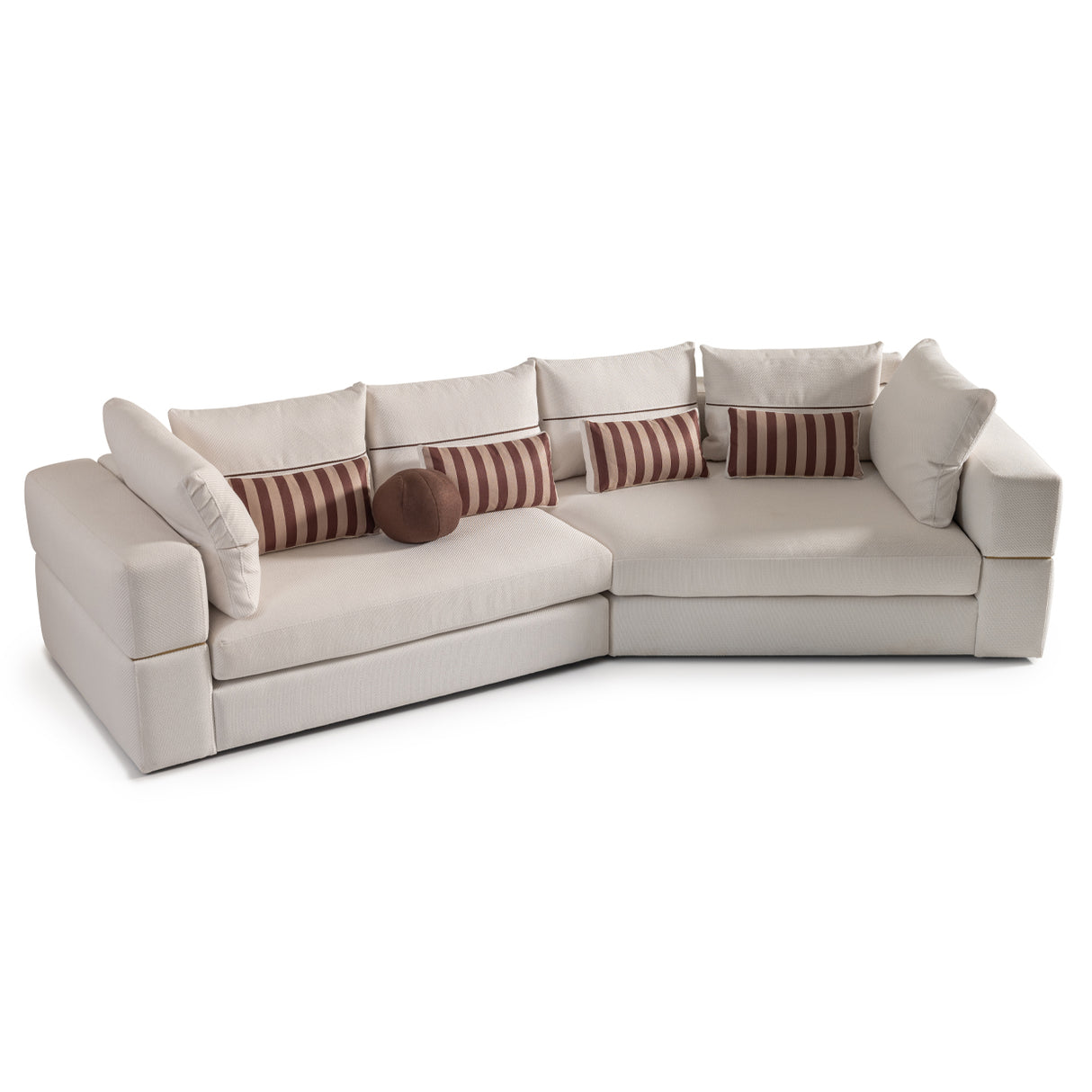 Amora Eggshell Walnut 2 Pc Sofa Oatmeal Eggshell Walnut from Michael Amini - Luna Furniture