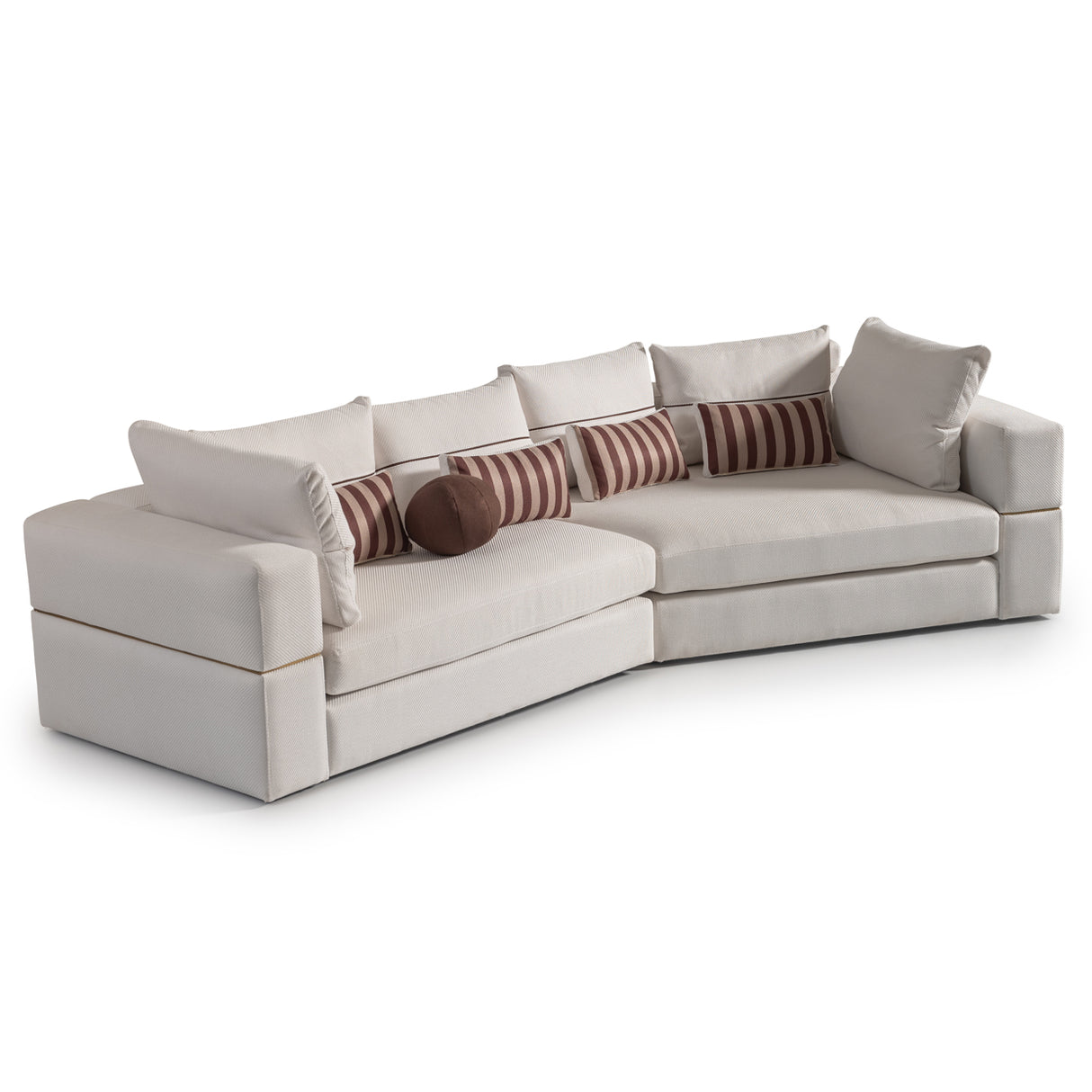 Amora Eggshell Walnut 2 Pc Sofa Oatmeal Eggshell Walnut from Michael Amini - Luna Furniture