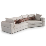Amora Eggshell Walnut 2 Pc Sofa Oatmeal Eggshell Walnut from Michael Amini - Luna Furniture