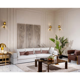 Amora Eggshell Walnut 2 Pc Sofa Oatmeal Eggshell Walnut from Michael Amini - Luna Furniture