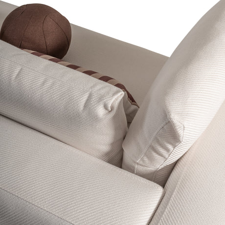 Amora Eggshell Walnut 2 Pc Sofa Oatmeal Eggshell Walnut from Michael Amini - Luna Furniture