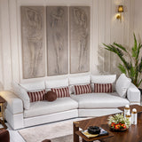 Amora Eggshell Walnut 2 Pc Sofa Oatmeal Eggshell Walnut from Michael Amini - Luna Furniture