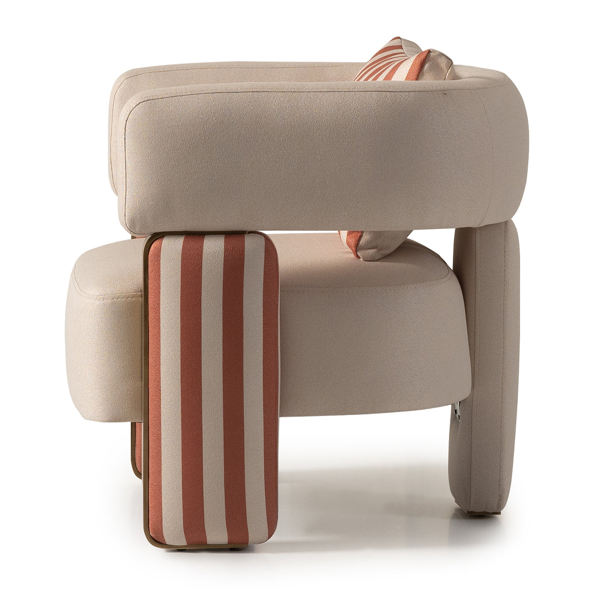 Amora Eggshell Walnut Chair, Ash Eggshell Walnut from Michael Amini - Luna Furniture