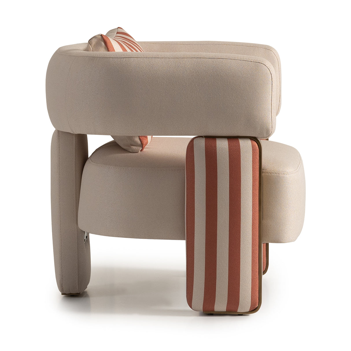 Amora Eggshell Walnut Chair, Ash Eggshell Walnut from Michael Amini - Luna Furniture