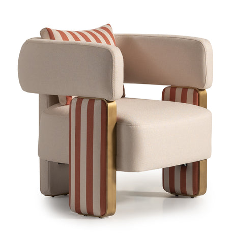 Amora Eggshell Walnut Chair, Ash Eggshell Walnut from Michael Amini - Luna Furniture