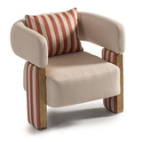 Amora Eggshell Walnut Chair, Ash Eggshell Walnut from Michael Amini - Luna Furniture