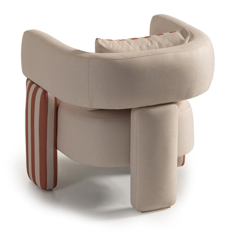 Amora Eggshell Walnut Chair, Ash Eggshell Walnut from Michael Amini - Luna Furniture