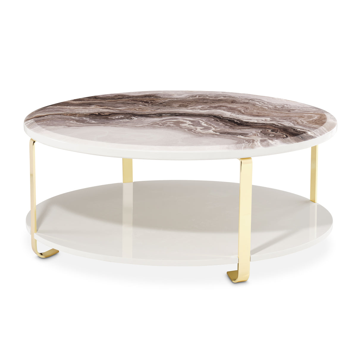 Ariana Gold Cocktail Table Gold from Michael Amini - Luna Furniture