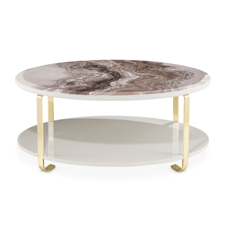 Ariana Gold Cocktail Table Gold from Michael Amini - Luna Furniture