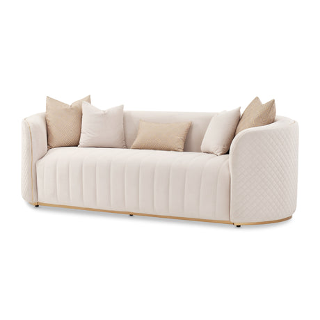 Ariana Gold Sofa Beige Gold from Michael Amini - Luna Furniture
