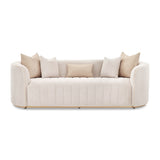 Ariana Gold Sofa Beige Gold from Michael Amini - Luna Furniture