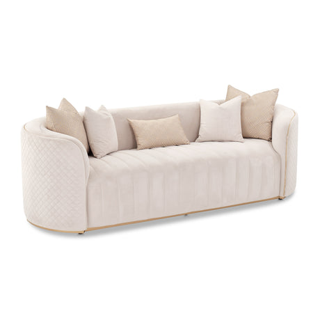 Ariana Gold Sofa Beige Gold from Michael Amini - Luna Furniture