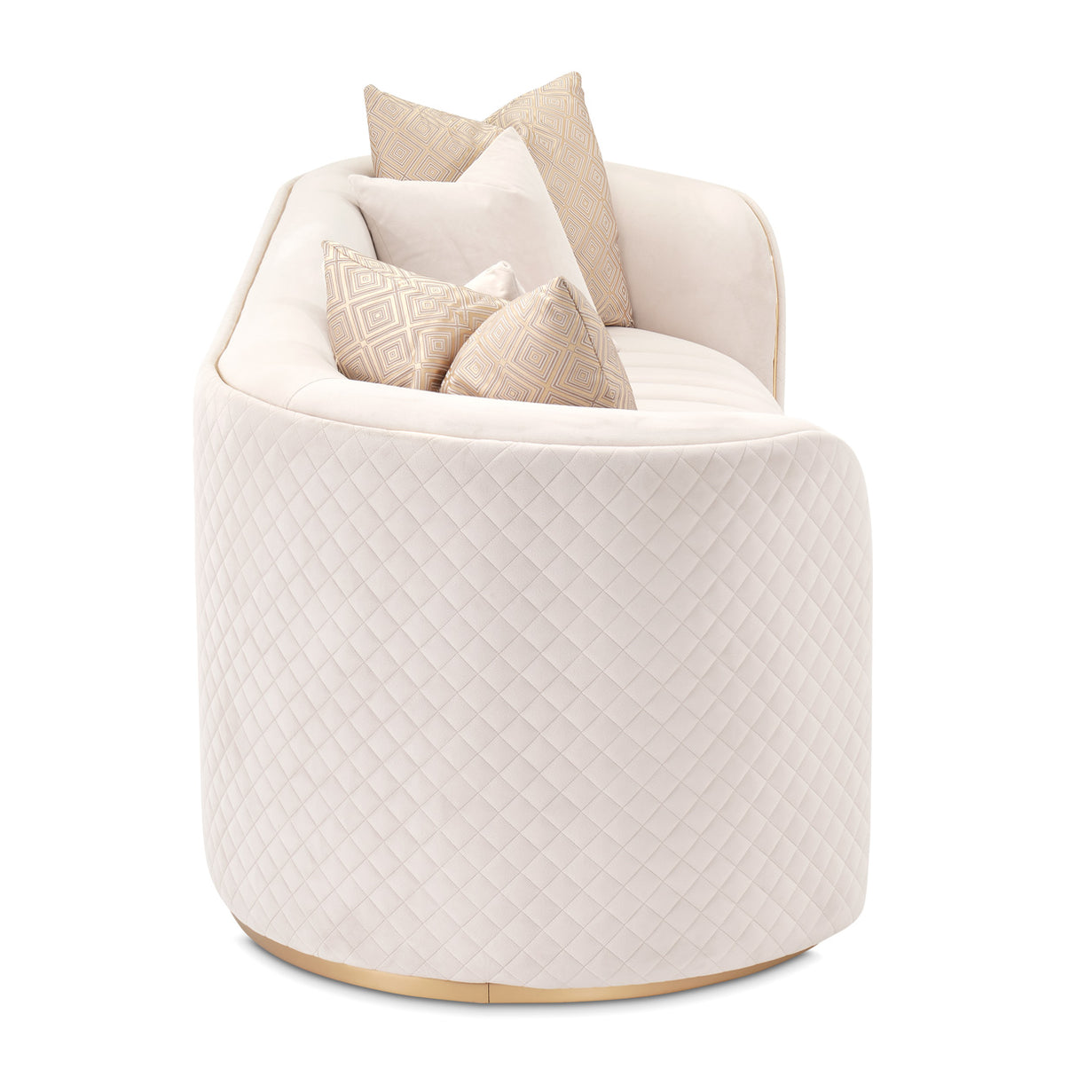 Ariana Gold Sofa Beige Gold from Michael Amini - Luna Furniture