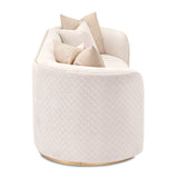 Ariana Gold Sofa Beige Gold from Michael Amini - Luna Furniture