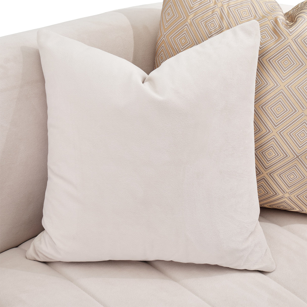 Ariana Gold Sofa Beige Gold from Michael Amini - Luna Furniture