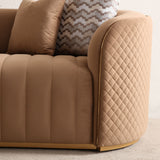 Ariana Gold Sofa Caramel Gold from Michael Amini - Luna Furniture