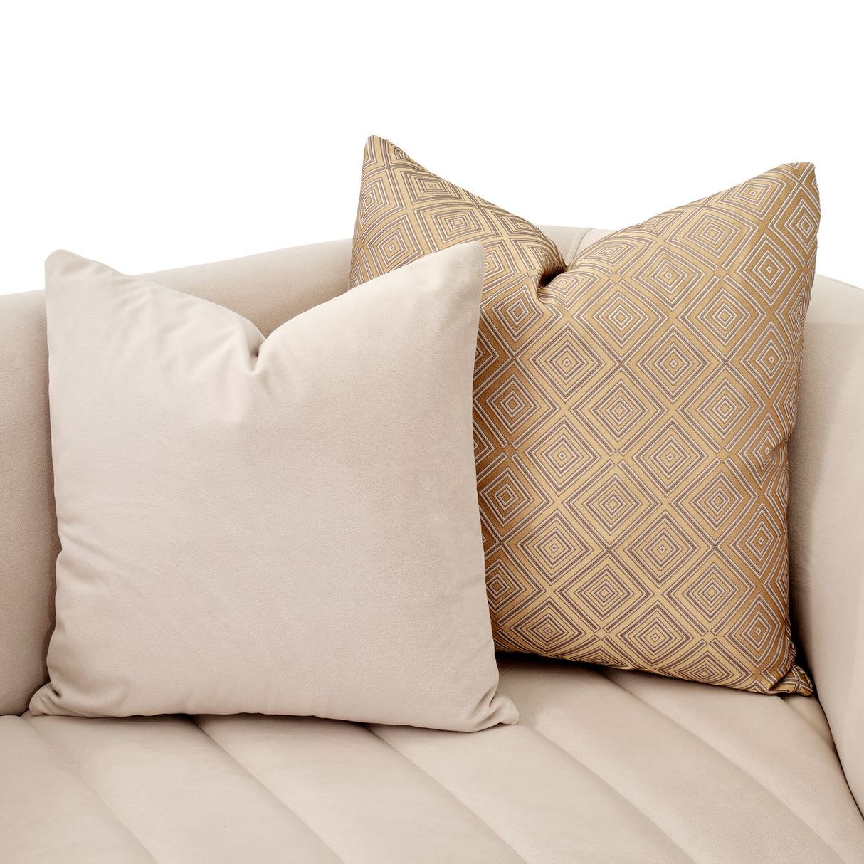 Ariana Gold Loveseat Beige Gold from Michael Amini - Luna Furniture
