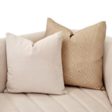 Ariana Gold Loveseat Beige Gold from Michael Amini - Luna Furniture