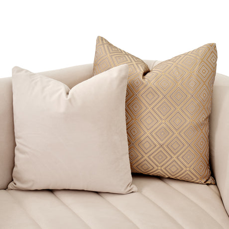 Ariana Gold Loveseat Beige Gold from Michael Amini - Luna Furniture