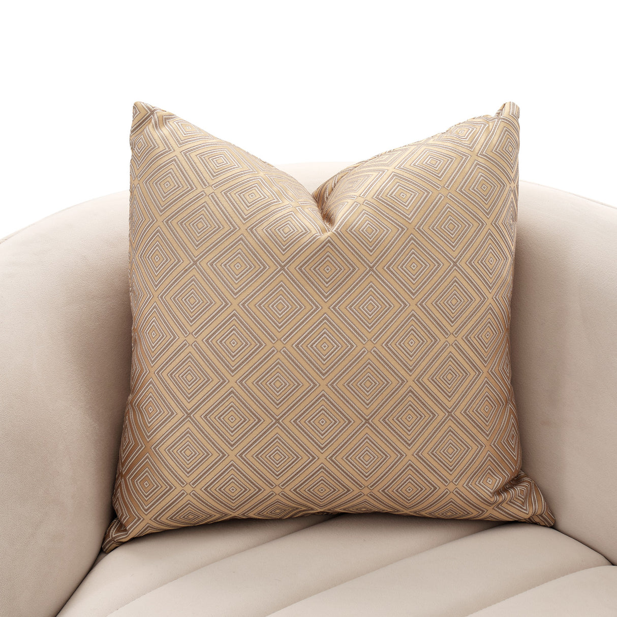 Ariana Gold Loveseat Beige Gold from Michael Amini - Luna Furniture