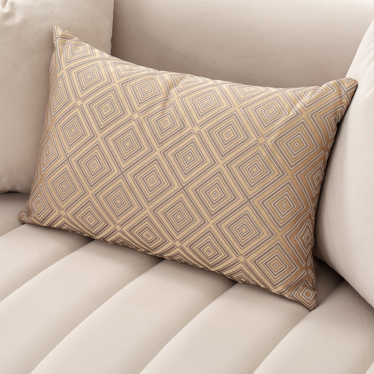 Ariana Gold Loveseat Beige Gold from Michael Amini - Luna Furniture