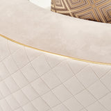Ariana Gold Loveseat Beige Gold from Michael Amini - Luna Furniture