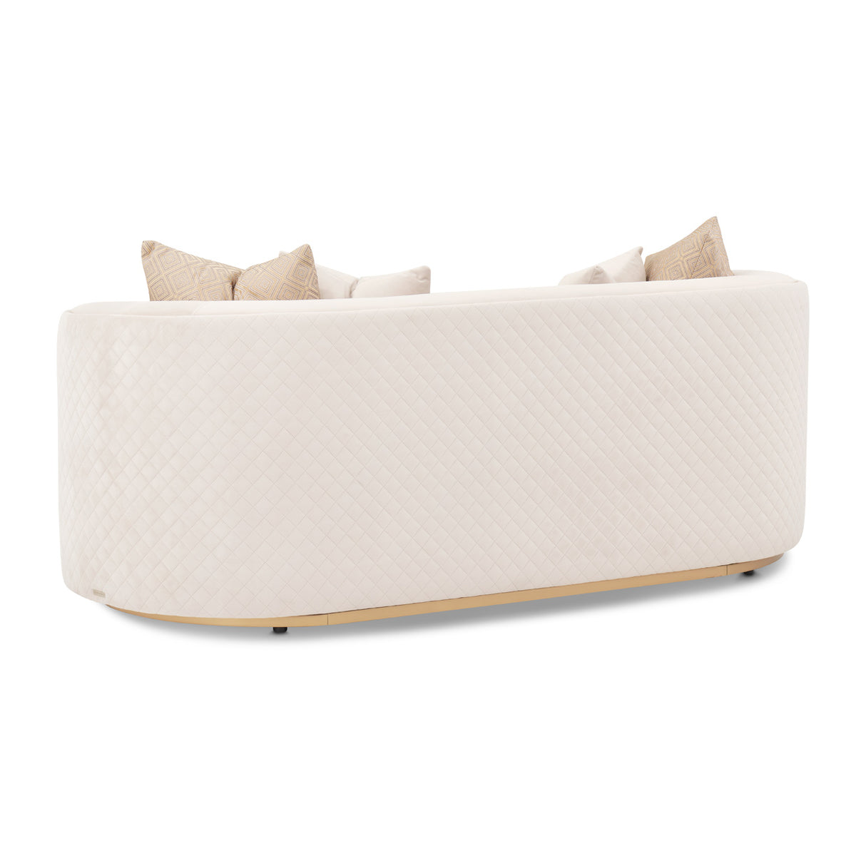Ariana Gold Loveseat Beige Gold from Michael Amini - Luna Furniture