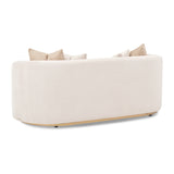 Ariana Gold Loveseat Beige Gold from Michael Amini - Luna Furniture