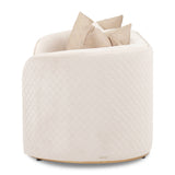 Ariana Gold Loveseat Beige Gold from Michael Amini - Luna Furniture
