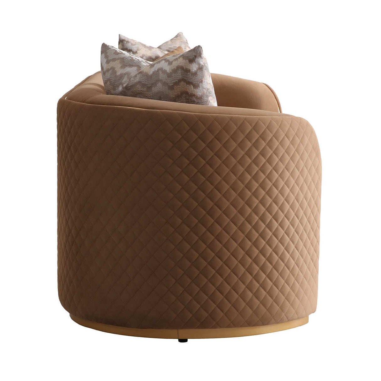 Ariana Gold Loveseat Caramel Gold from Michael Amini - Luna Furniture