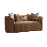 Ariana Gold Loveseat Caramel Gold from Michael Amini - Luna Furniture