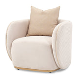 Ariana Gold Chair Beige Gold from Michael Amini - Luna Furniture