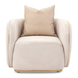 Ariana Gold Chair Beige Gold from Michael Amini - Luna Furniture