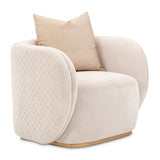 Ariana Gold Chair Beige Gold from Michael Amini - Luna Furniture